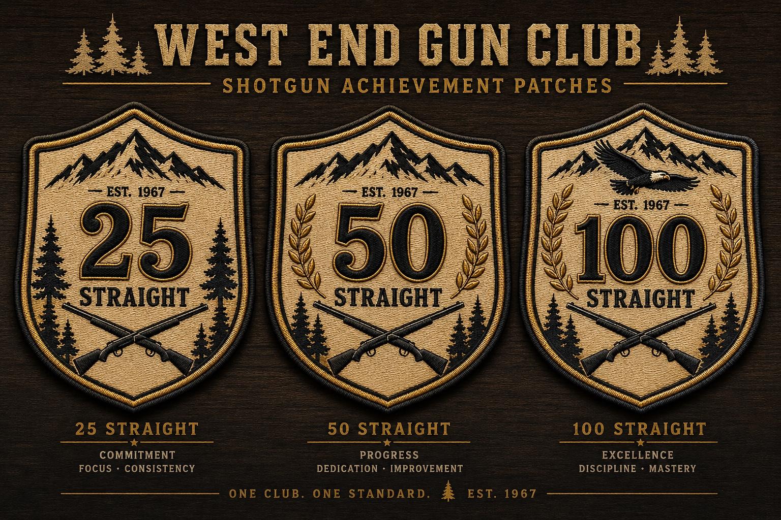 Shotgun achievement patches